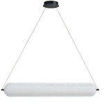 Peri Horizontal Pendant - Matte Black / Clear