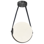 Persis Pendant - Matte Black / White