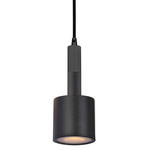 Rhoswen Pendant - Matte Black / Clear