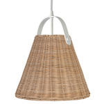 Shenandoah Pendant - Matte White / Natural