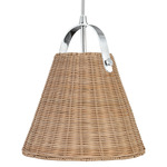 Shenandoah Pendant - Polished Chrome / Natural