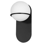 Sofia Vertical Wall Sconce - Matte Black / White