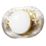 Velma Wall Sconce - Aged Brass / Clear / Frost