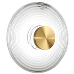Windfield Wall Sconce - Aged Brass / Clear