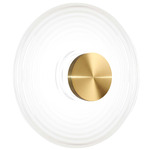 Windfield Wall Sconce - Aged Brass / White