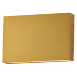 Brik Horizontal Outdoor Wall Sconce - Natural Aged Brass
