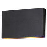 Brik Horizontal Outdoor Wall Sconce - Black