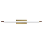 Joist Wall Light - Natural Aged Brass / Walnut / White