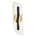 Manta Wall Sconce - Black / Frosted