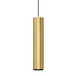 Continuum Track Tube Pendant - Natural Aged Brass