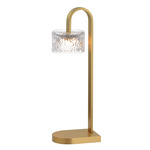 Elysian Table Lamp - Natural Aged Brass / Clear