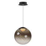 Planetary Pendant - Black / Smoke