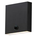 Brik Outdoor Wall Sconce with Motion Sensor/Photocell - Black