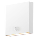 Brik Outdoor Wall Sconce with Motion Sensor/Photocell - White