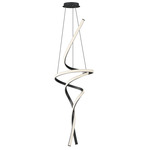 Serpentine Pendant - Black