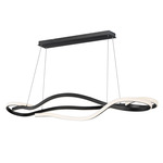 Serpentine Linear Pendant - Black