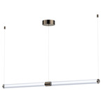 Vanish Multi Light Linear Pendant - Gunmetal / Clear
