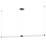 Vanish Multi Light Linear Pendant - Gunmetal / Clear