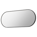 Elisse Linear Oval LED Mirror - Black / Mirror