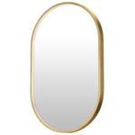 Elisse Oval LED Mirror - Gold / Mirror
