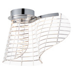 Tartan Color Select Ceiling Light - Polished Chrome / Clear