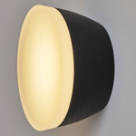 Berm Wall Sconce - Black Oak / Frosted