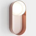 Oyster Wall Sconce - Brushed Copper / Frosted