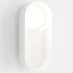 Oyster Wall Sconce - White / Frosted
