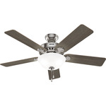 Pros Best Energy Star Ceiling Fan with Light - Brushed Nickel / Greyed / American Walnut / White