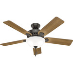 Pros Best Energy Star Ceiling Fan with Light - Noble Bronze / American Walnut / Dark Walnut / White