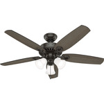 Builder Energy Star 3-Light Ceiling Fan - Noble Bronze / Grayed Walnut / Dk Gray Oak