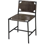 Asher Dining Chair - Black / Dark Gray