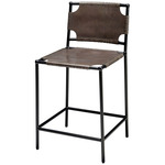 Asher Counter Stool - Black / Dark Gray