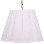 Scalloped Pendant - Antique Brass / White