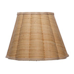 Scalloped Wall Sconce - Brass / Raffia