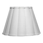 Scalloped Wall Sconce - Brass / White Linen
