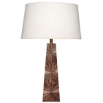 Palm Table Lamp - Brown / White