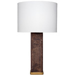 Preston Wood Table Lamp - Dark Wood / White