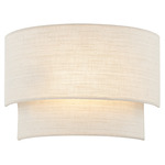 Textile 5770 Tiered Wall Sconce - White / Cream