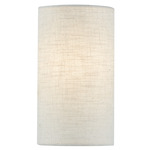 Textile 5945 Cylinder Wall Sconce - White / Cream