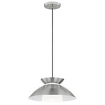 Noreen Pendant - Brushed Nickel / Opal