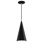 Conos Pendant - Matte Black / White