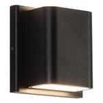Tolan Outdoor Wall Light - Black / Clear