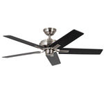 Erikson Ceiling Fan - Brushed Nickel / Walnut