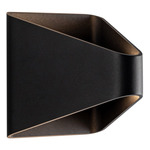 Ellis Outdoor Wall Light - Black / Clear