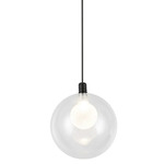 Bolla Mini Pendant - Black / Clear