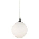 Bolla Mini Pendant - Black / Opal