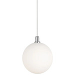 Bolla Mini Pendant - Chrome / Opal