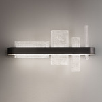 Ribbon Wall Sconce - Matte Black / Transparent