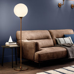 Tee Floor Lamp - Golden Copper / Murano Triplex